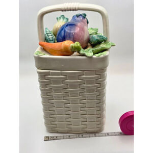 FF White Vegetable Basket Food Storage Container One Size